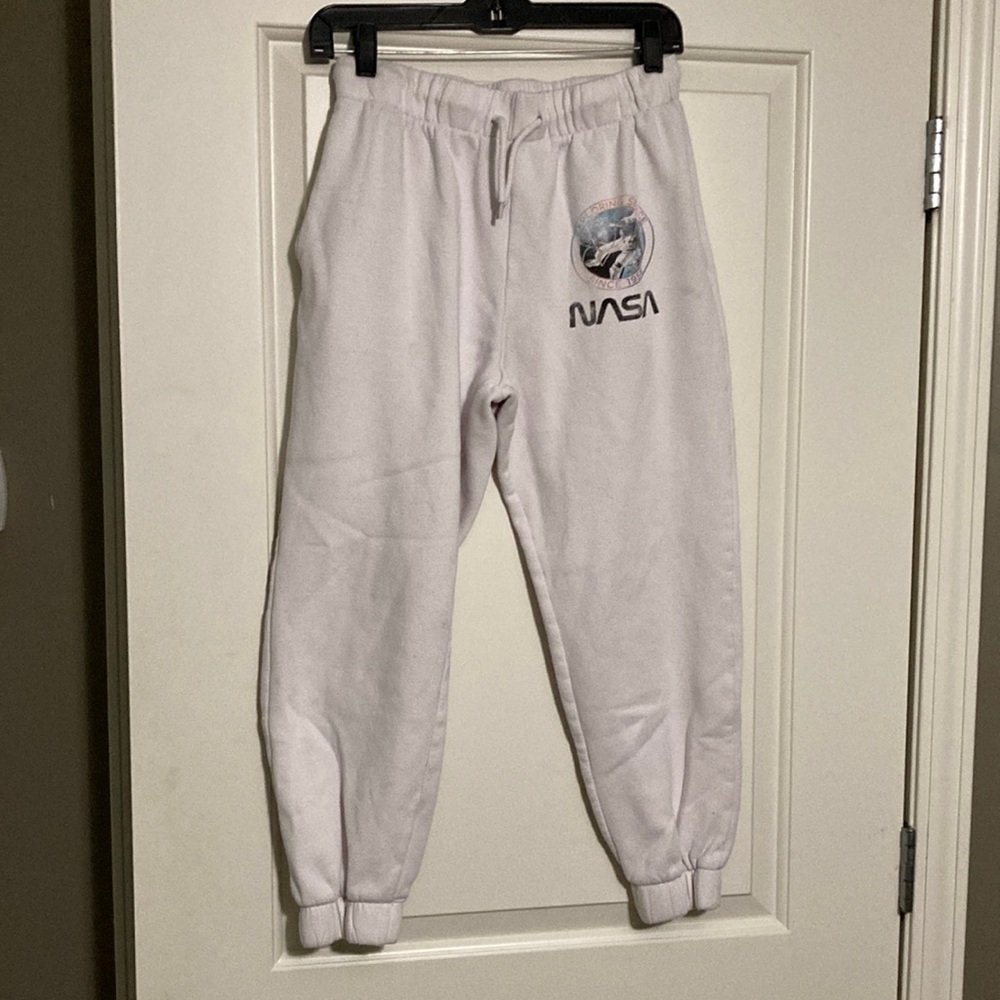 White NASA Sweatpants